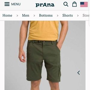 Prana Stretch zion short size 36